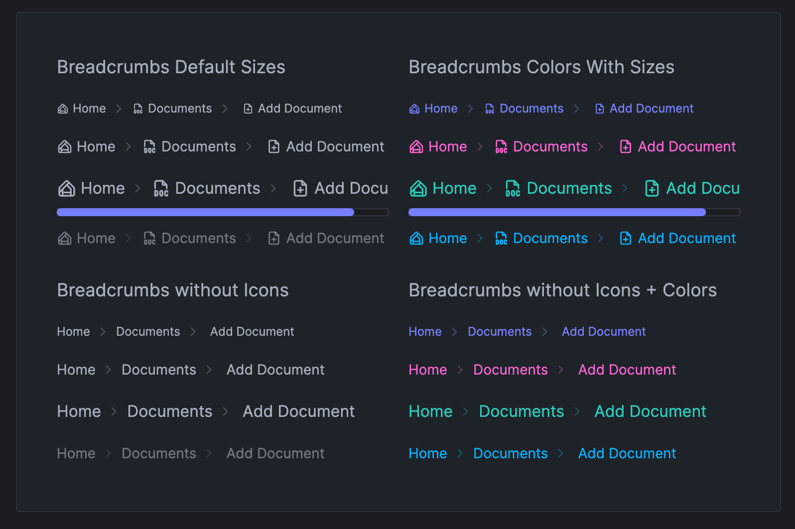 Breadcrumbs Example